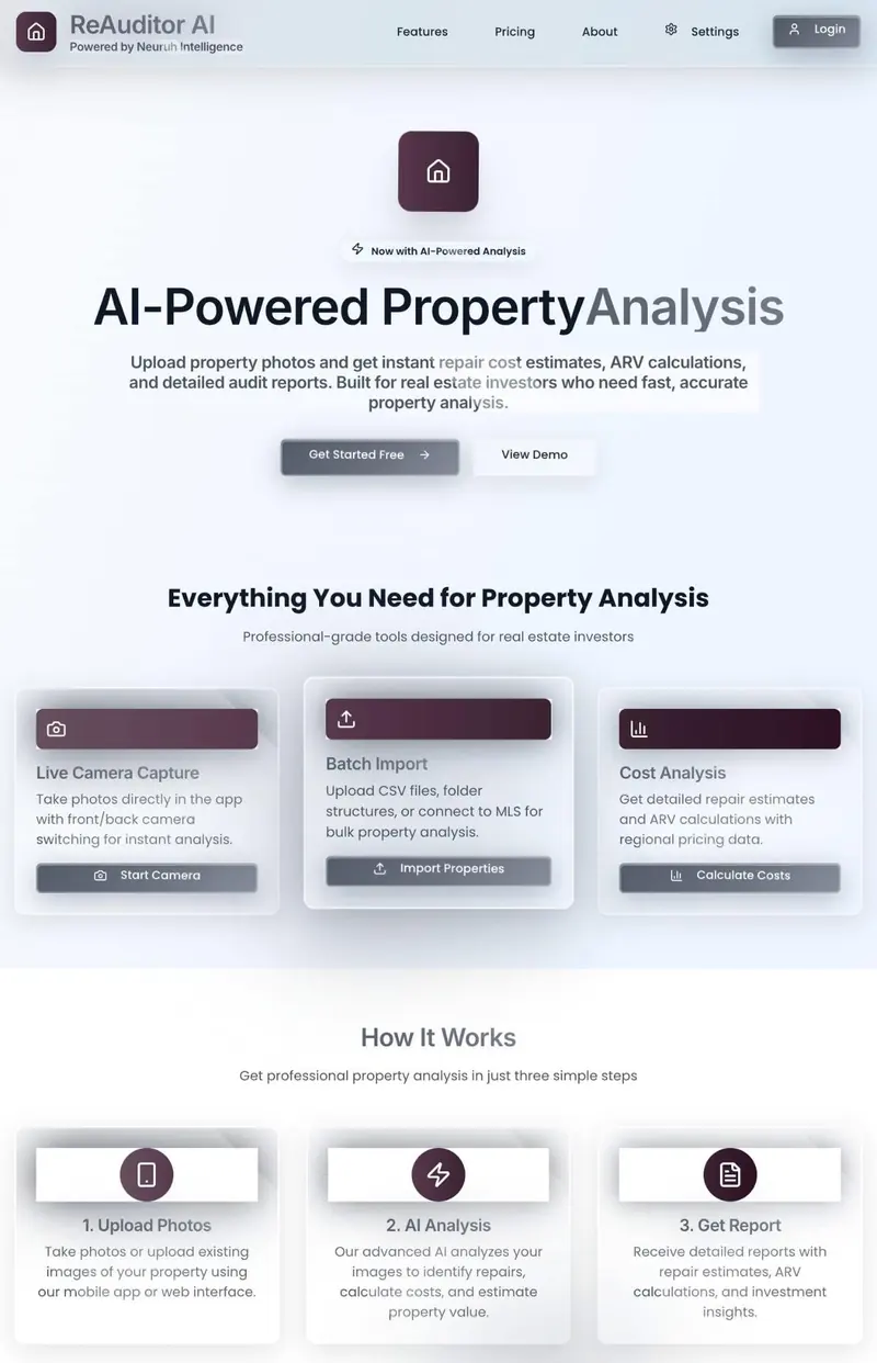 Historical Neuruh property analysis interface